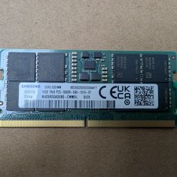 Samsung 16GB DDR5 5600 MHz SO -DIMM Laptop Memory Single Module RAM