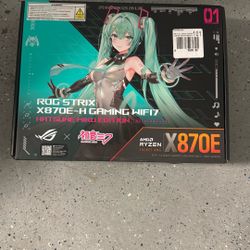 Republic Of Gamers Strix X870E Hatsune Miku Motherboard 