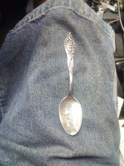 Antique Silver Souvenir Collector Spoon