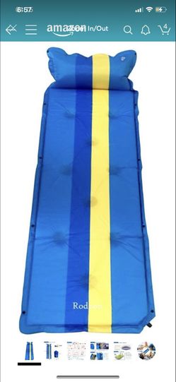 Sleeping Pad - Comfortable & Compact Self Inflating Sleeping Mat with Pillow, Lightweight, Moisture-Proof Camping Pad, Perfect for Hiking & Backpacki