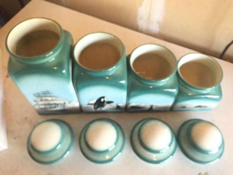 Hooton ceramic canister set