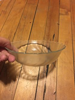 Glass candy dish