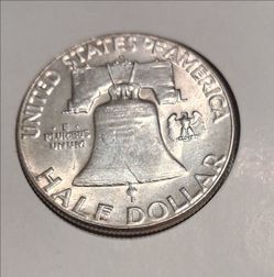 1948 D Franklin Half Dollar Silver Coin