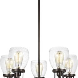 Seagull Sea Gull (contact info removed)-782 Restoration Five Light Chandelier from Belton Colle