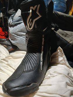 *Alpinestars SMX Plus Black Motorcycle Boots GORE TEX*