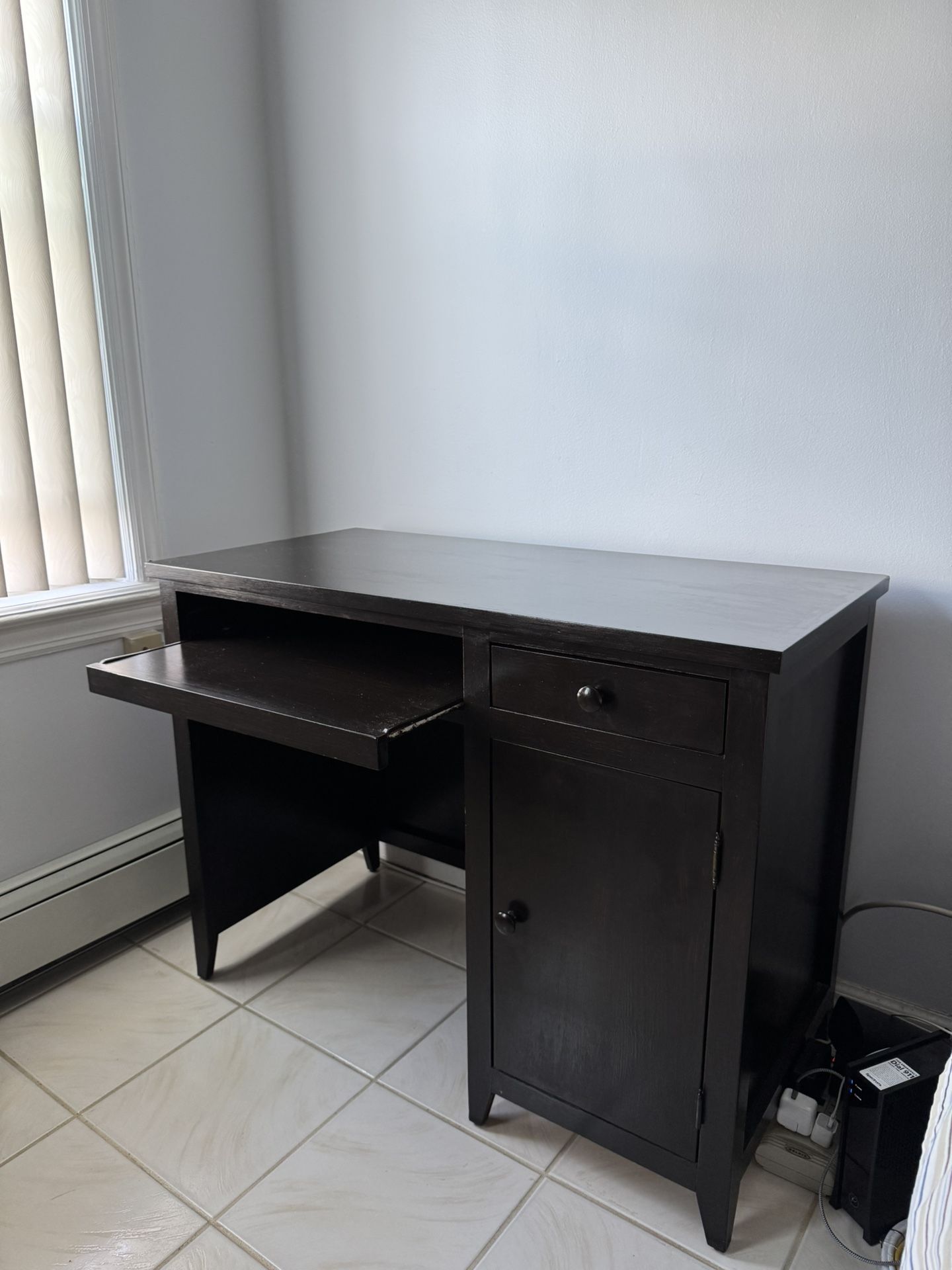 Dark Wood Computer Desk – $100