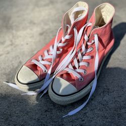 CONVERSE ALL STAR CHUCK TAYLOR HI TRAINER SPORT SHOES PUNCH CORAL 
