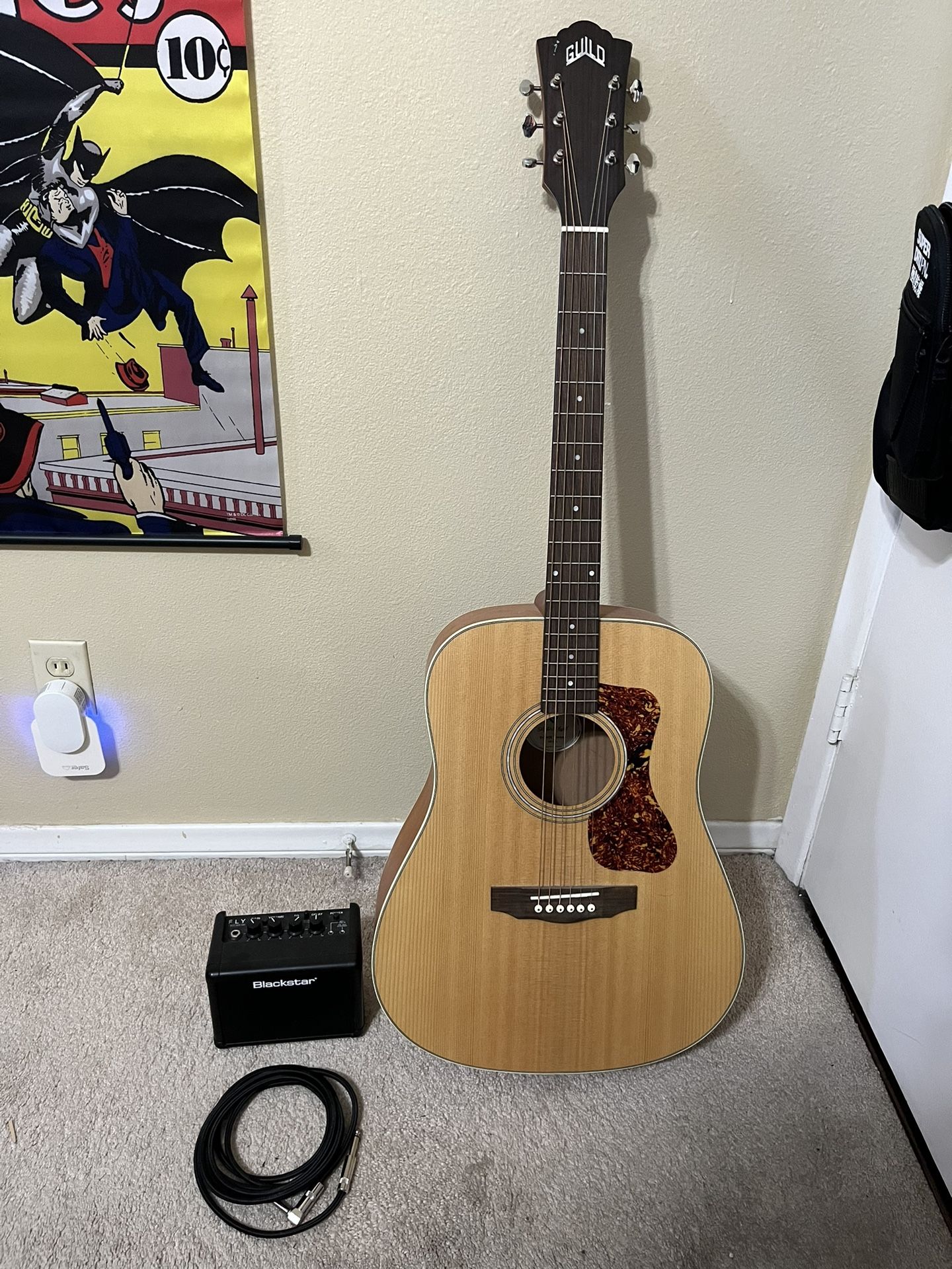 Acoustic Guitar With Practice Amp