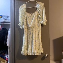 Yellow Floral Dress