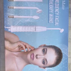 YourMate PhotoTherapy Device High Frequency Facial Wand Machine with Argon Tubes for Face Chin Neck