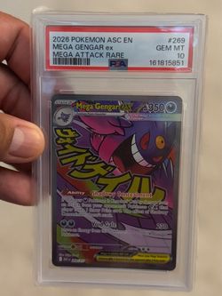 Pokemon ASC EN Mega Attack Rare #269 Mega Gengar ex PSA 10 GEM MINT