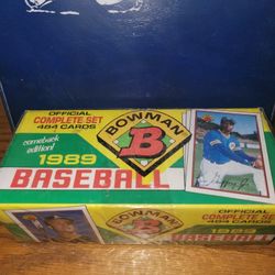 1989 Bowman Complete Baseball Card Factory Set  Ken Griffey Jr Rookie Card