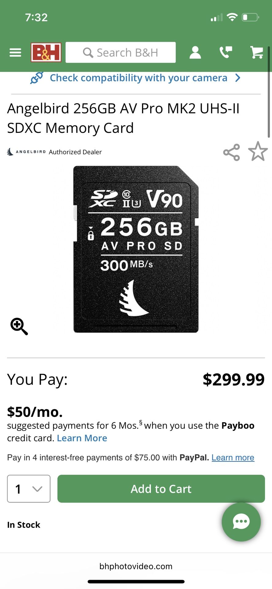 Angelvird V90 256gb 300mb/sec