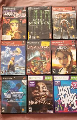 Ps2 & Xbox 360 games