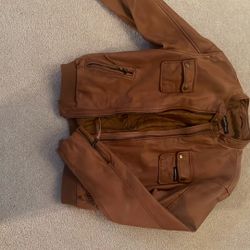 Members Only leather jacket