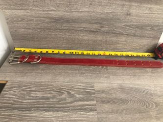 Red do collar brand new collar felt inside