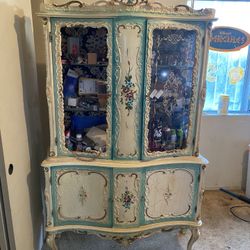 ANTIQUE FRENCH CABINET MADE IN THE 1980s