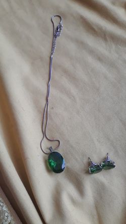 Necklace and earring