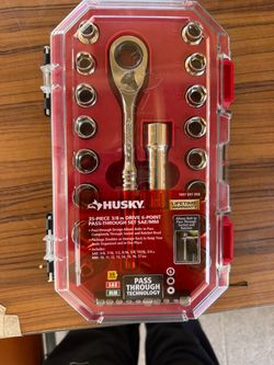 NEW Husky 35-Piece 3/8 in Drive Socket Set