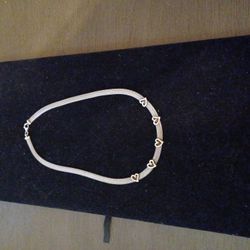 Sterling Silver Italy Heart Necklace 