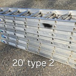 20' Werner aluminum ladders -type 2 