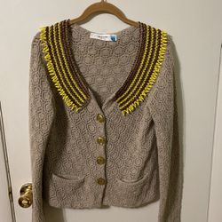 Sparrow Beaded Collar Sweater
