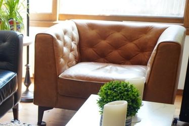Moving Sale! Joss & Main Leather Upholstered Armchair