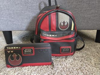 Loungefly Star Wars Poe Dameron Mini Backpack And Wallet