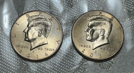 2014 Kennedy P&D 50th Anniversary Half Dollar set