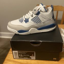 Air Jordan 4 Retro “Military Blue” (PS) – Size 12C – Brand New
