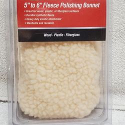 5" TO 6" SYNTHETIC FLEECE POLISHING AND BUFFING BONNET WARRIOR 62155