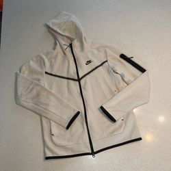 Nike Tech Fleece Windrunner Full Zip Hoodie Jacket Men Small White
