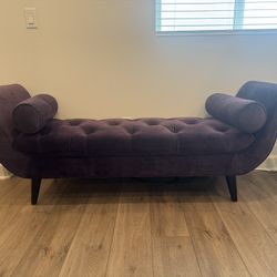 Tufted Accent Bench/ Chaise Lounge