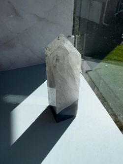 Large Druzy Agate & Clear Quartz Tower / Crystal Point – 392g