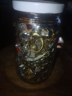 Mystery vintage jewelry jar