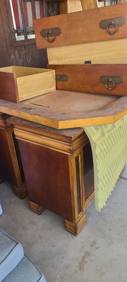 Dressers, end tables and solid wood bed frame for sale