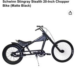 Schwinn Stingray Stealth 20” Chopper Bike