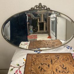 Antique Beveled Mirror 