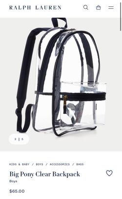 Big Pony Clear Backpack