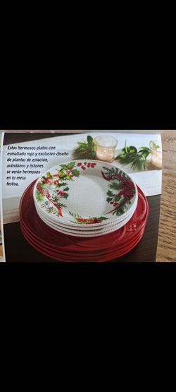 JUEGO DE 8 PLATOS GRANDES Y MEDIANOS PRINCESS HOUSE 🌷⚘️