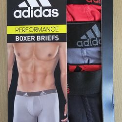 Adidas Men's Performance Boxer Briefs Size L. New