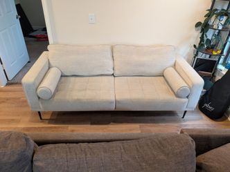 White Ashley furniture couch for sale