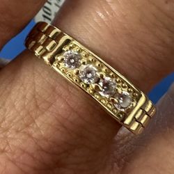 14K Gold Wedding Band- Size 9.75
