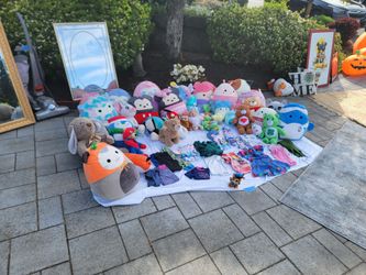 Squishmallows at garage sale