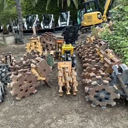 Mini Excavator Backhoe Compaction Wheels 