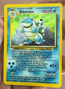 Pokemon Base set Blastoise 2/102
