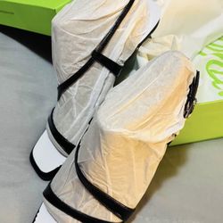 Leather Heel Sandals