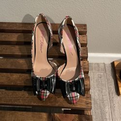 Betsy Johnson Plaid Heel