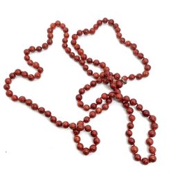 Vintage 60” Sponge Coral Necklace