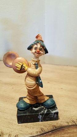 clown figurine made in italy